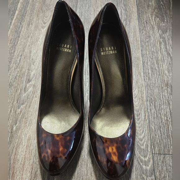 Stuart Weitzman Tortoiseshell High Heels Size 9.5 - Picture 3 of 8